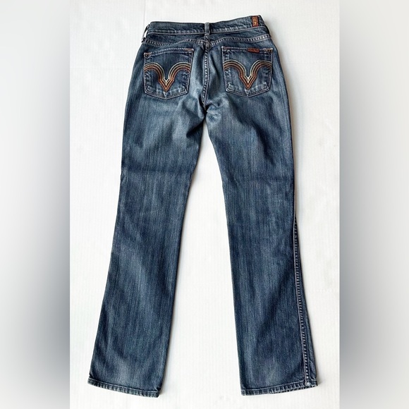 7 For All Mankind Denim - 7 for all mankind Rainbow Point Straight Leg Jeans